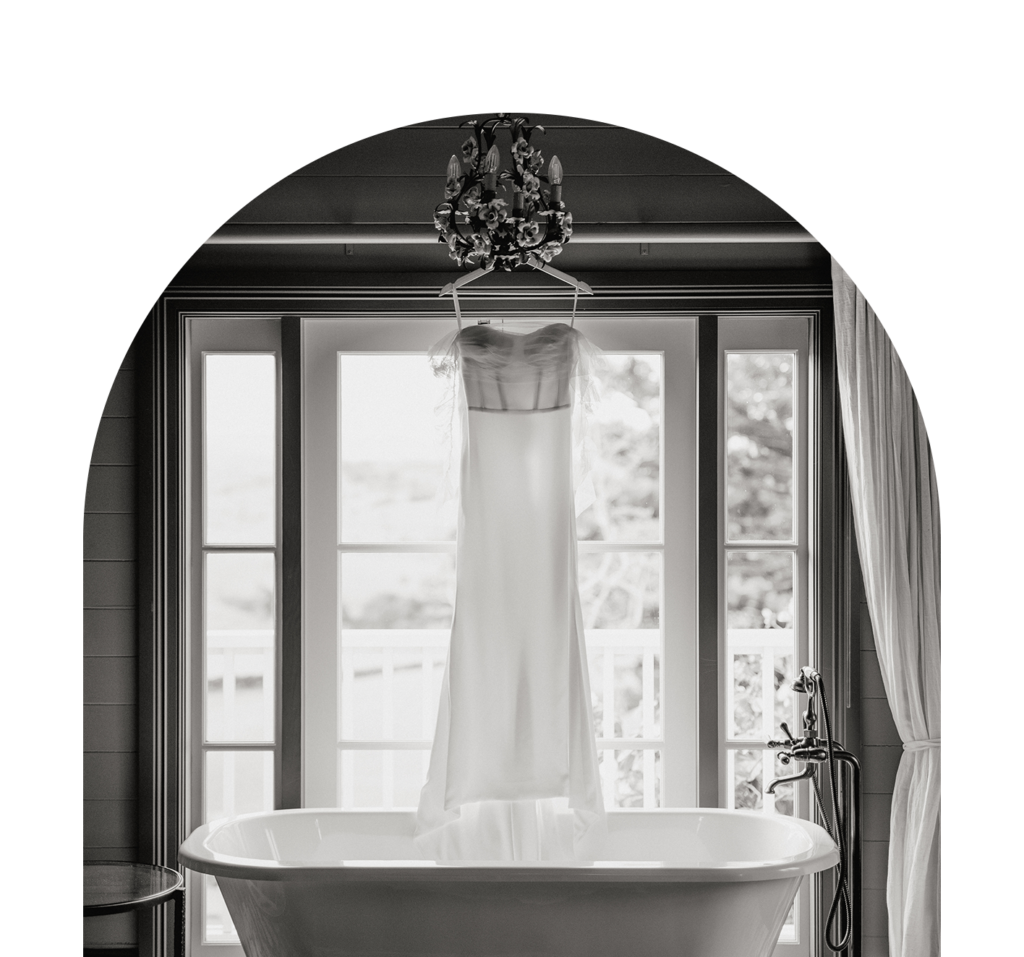 Hanging-wedding-dress-above-a-bath